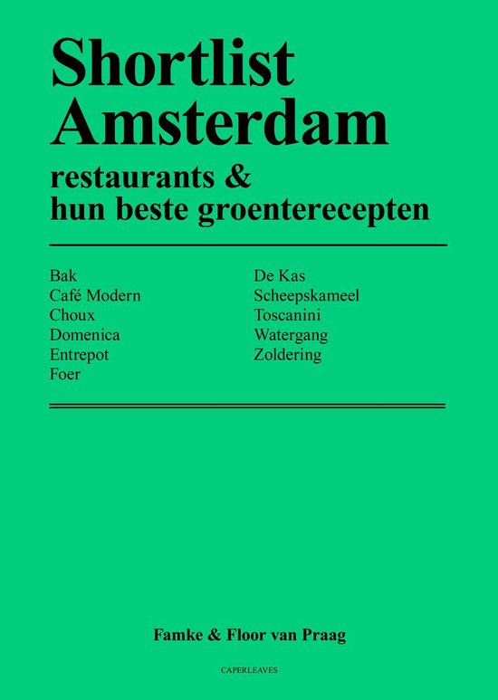 Shortlist Amsterdam Groen - Famke & Floor van Praag