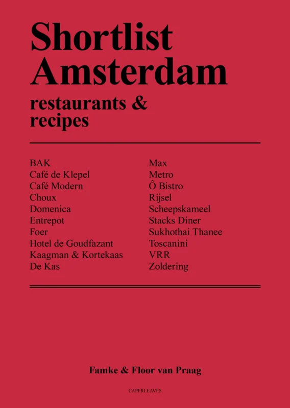 Shortlist Amsterdam Red (ENGLISH)- Famke & Floor van Praag
